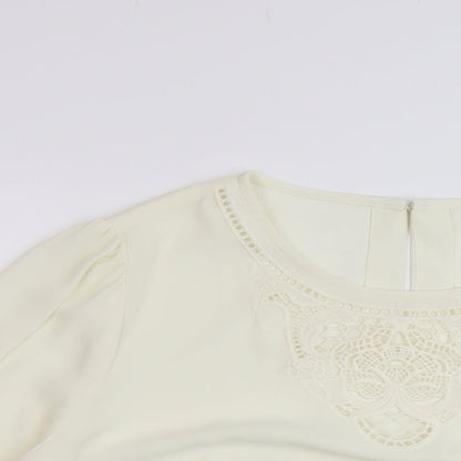 Womens UK Size 18 Marks and Spencer Ivory Basic Blouse