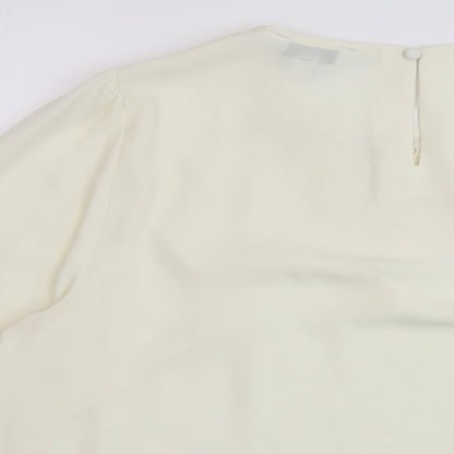 Womens UK Size 18 Marks and Spencer Ivory Basic Blouse