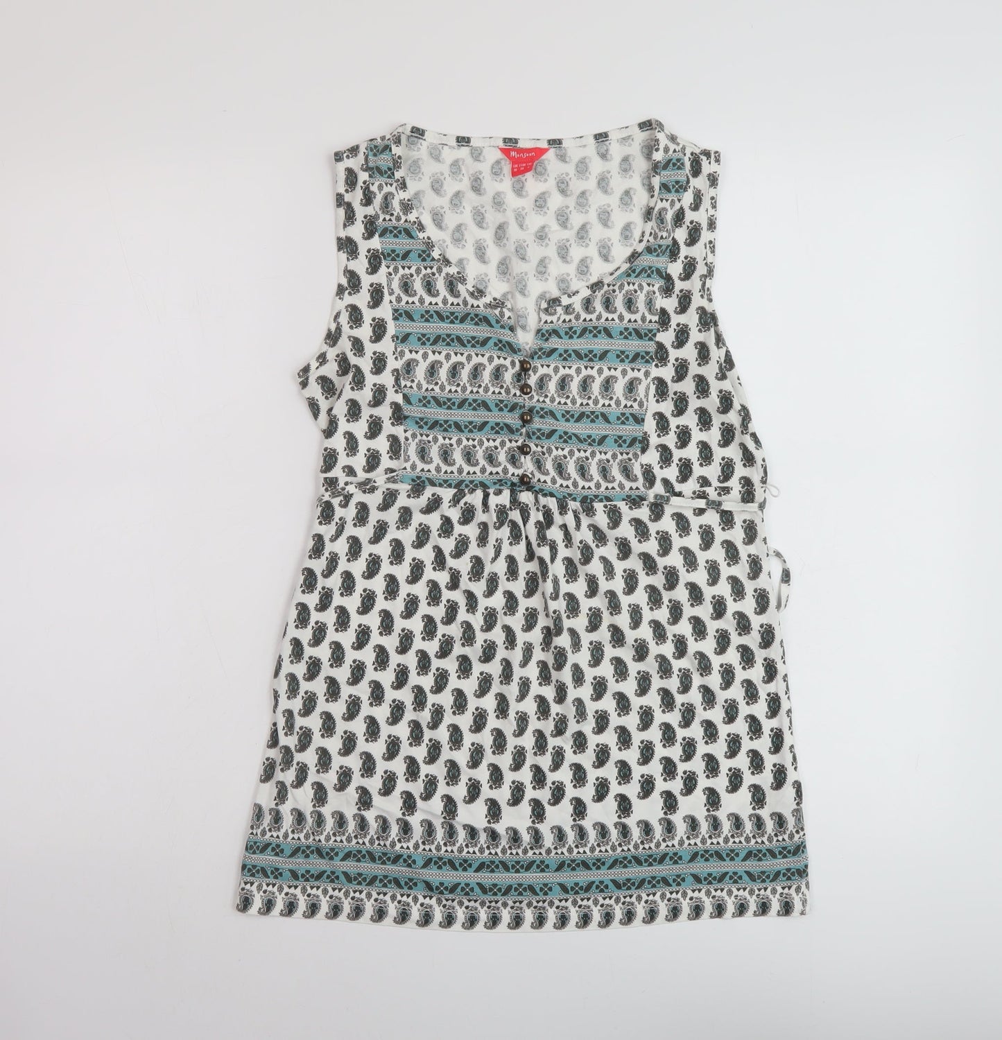 Womens UK Size 10 Monsoon Multicoloured Basic Tank