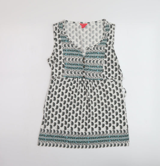 Womens UK Size 10 Monsoon Multicoloured Basic Tank