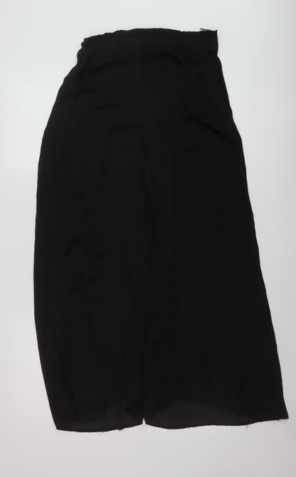 Womens UK Size S Zara Regular Fit  Black Trousers