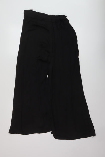 Womens UK Size S Zara Regular Fit  Black Trousers