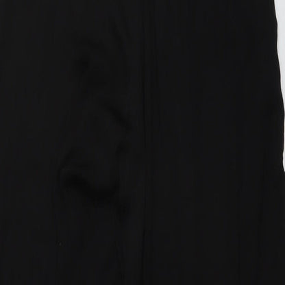 Womens UK Size S Zara Regular Fit  Black Trousers