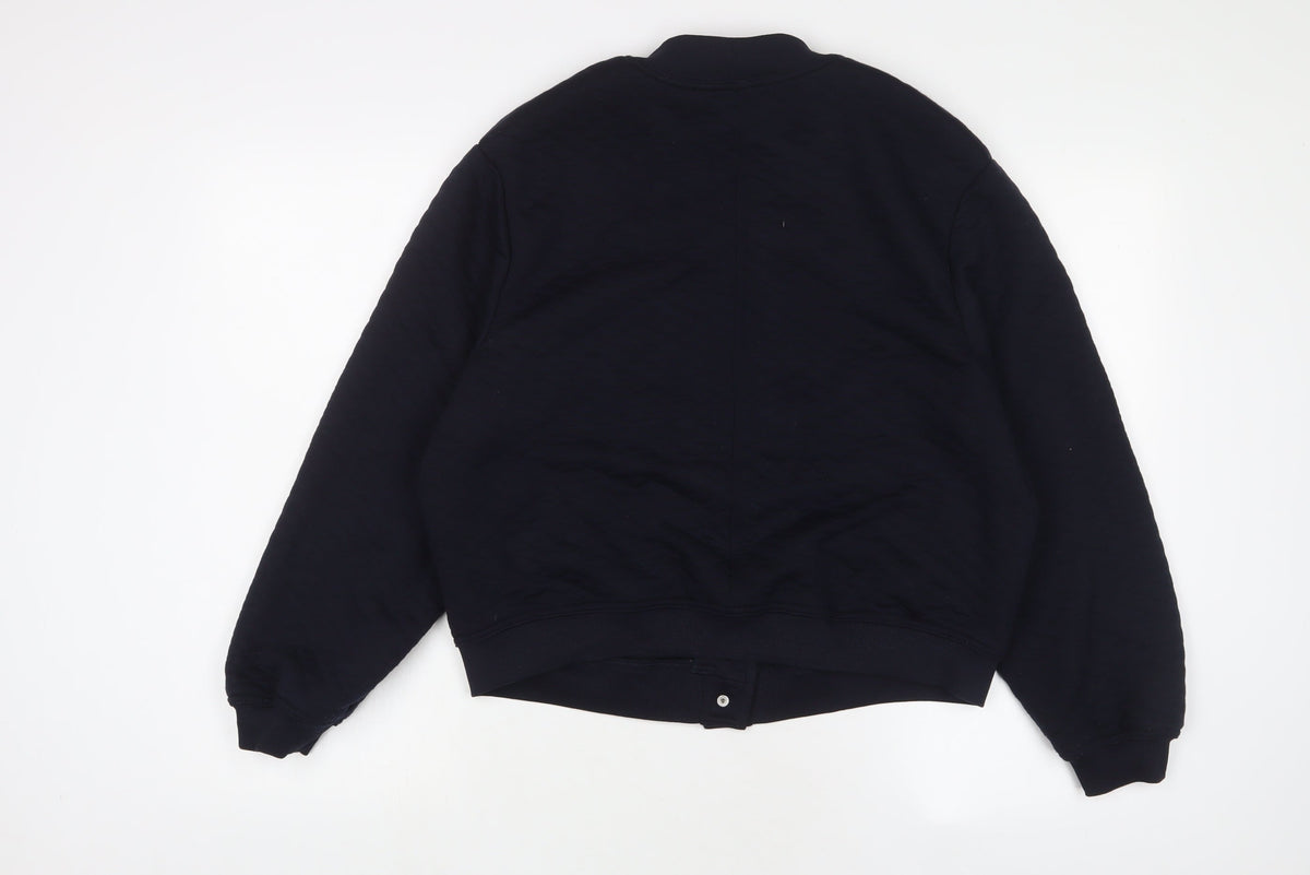 Womens UK Size 14 Marks and Spencer Blue Full Zip Sweatshirt