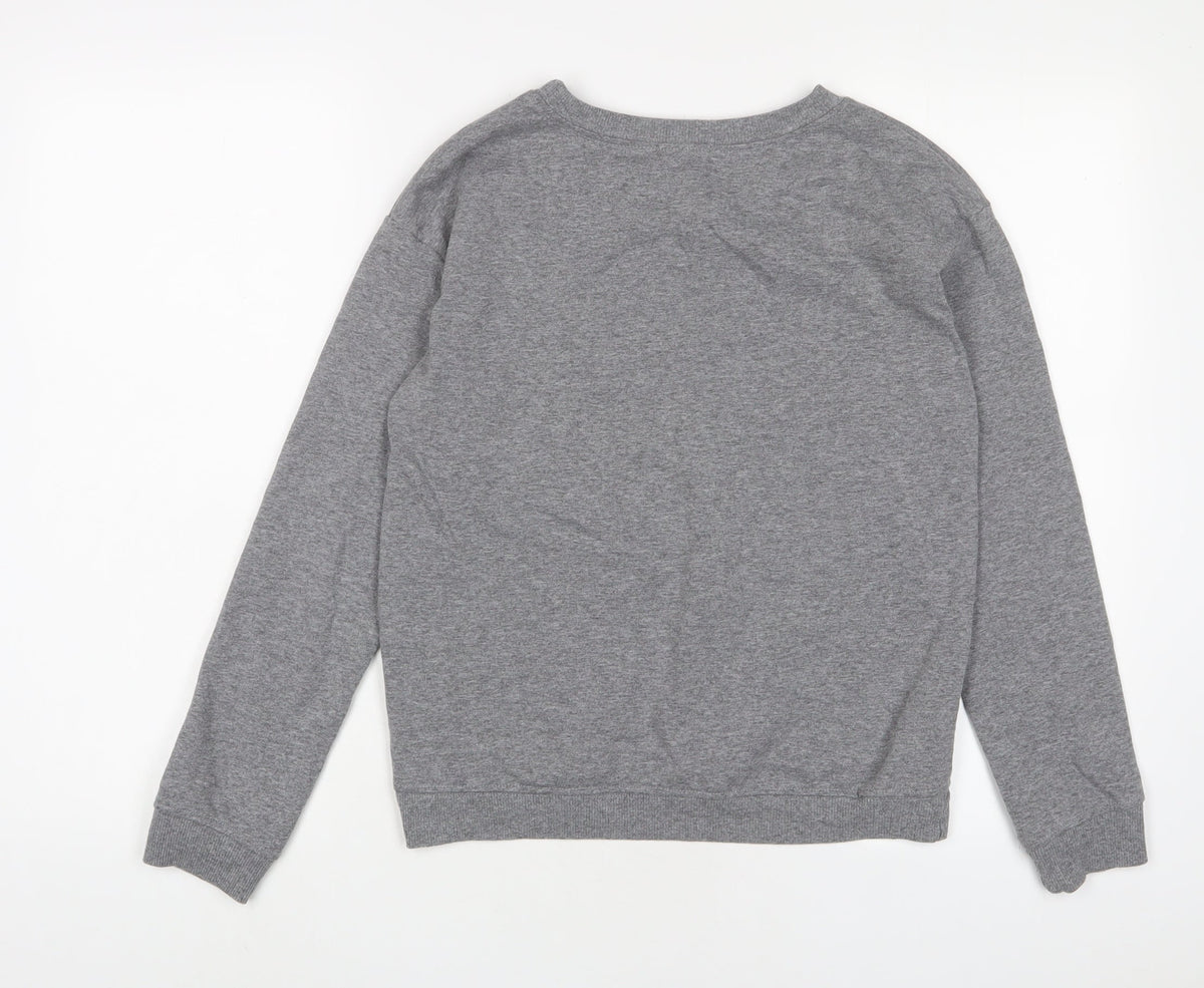 Civico Womens Grey Cotton Pullover Sweatshirt Size S Pullover