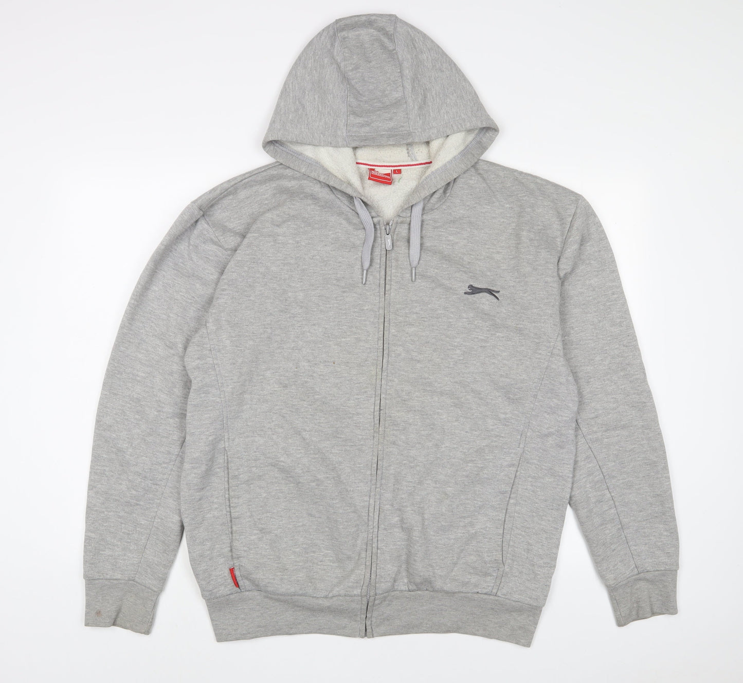 Mens UK Size L Slazenger Grey Full Zip Hoodie