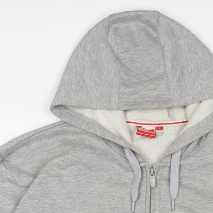 Mens UK Size L Slazenger Grey Full Zip Hoodie