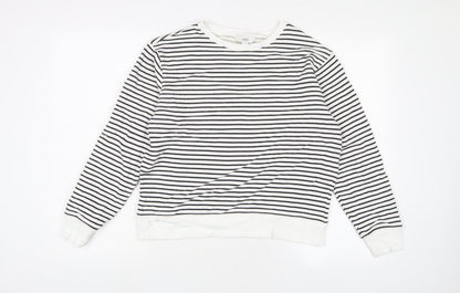 Womens UK Size S Marks and Spencer White Pullover Sweatshirt