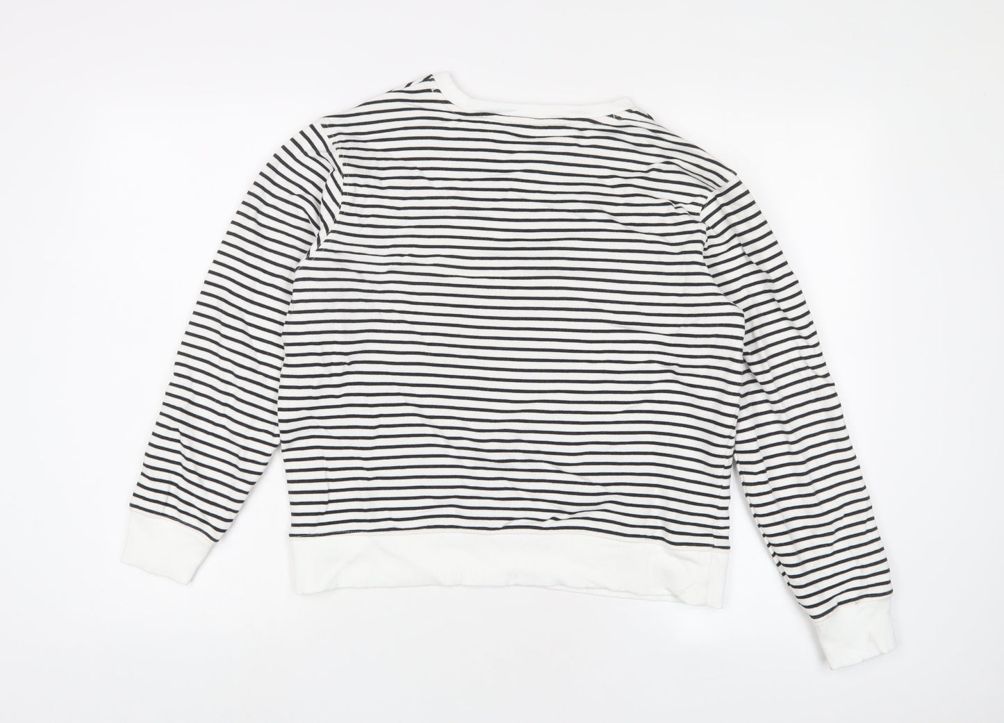 Womens UK Size S Marks and Spencer White Pullover Sweatshirt