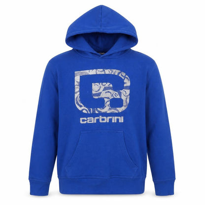 Carbrini Boys Blue Cotton Pullover Hoodie Size 13-14 Years Pullover