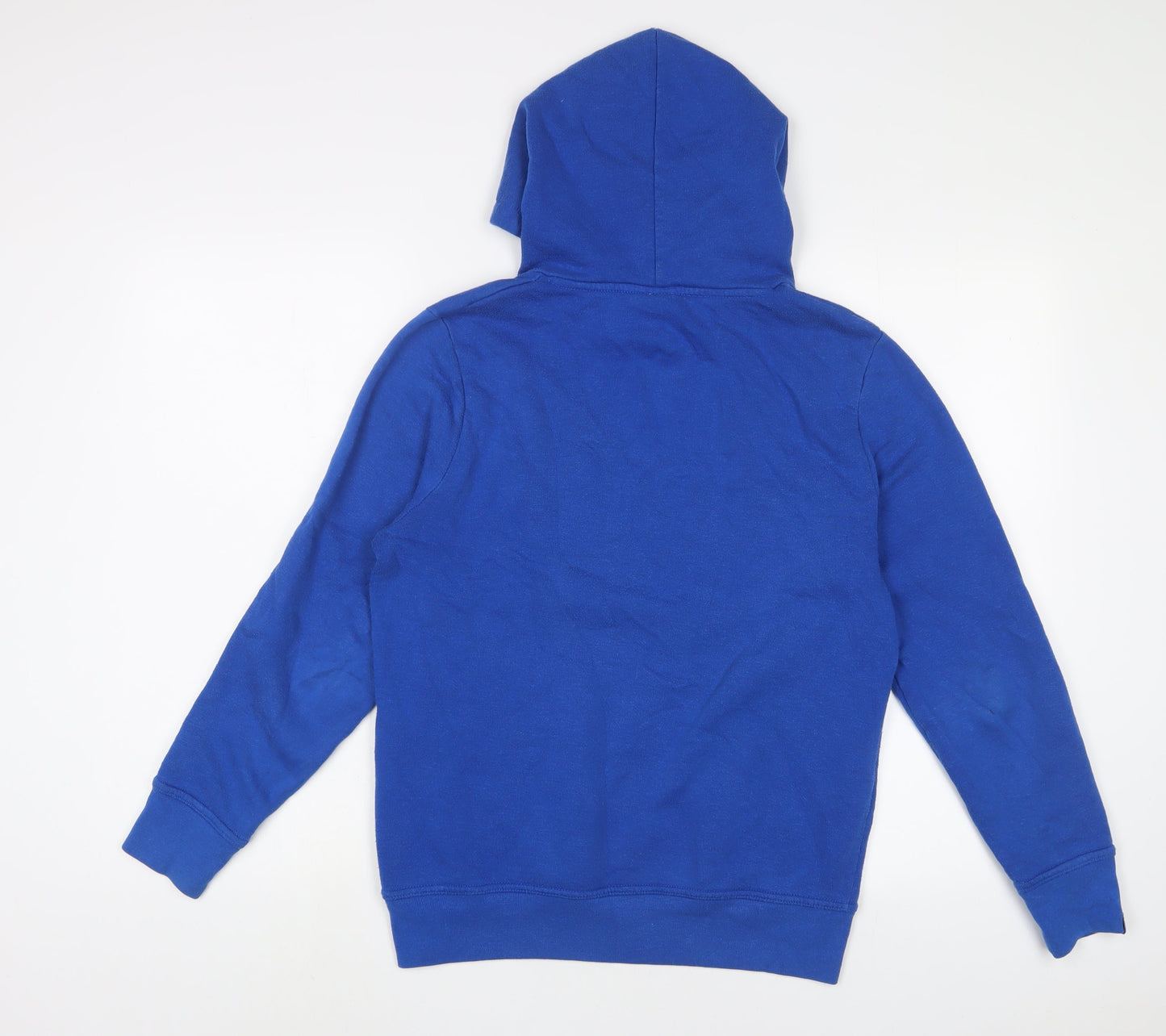 Carbrini Boys Blue Cotton Pullover Hoodie Size 13-14 Years Pullover