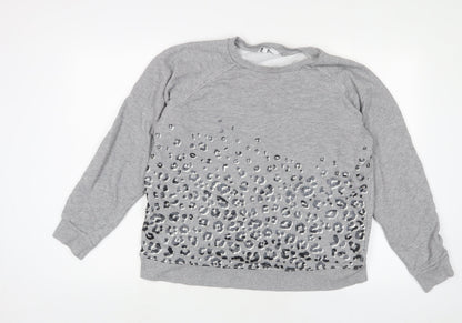 Womens UK Size L NEXT Grey Pullover Sweatshirt