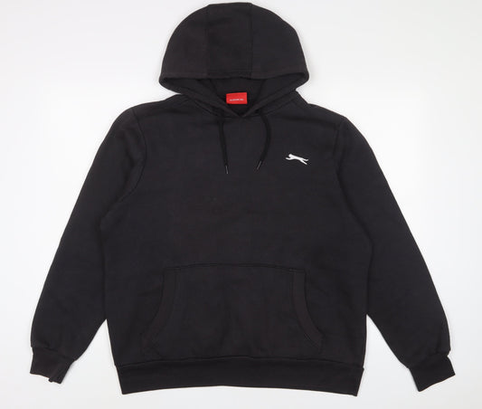 Mens UK Size M Slazenger Black Pullover Hoodie