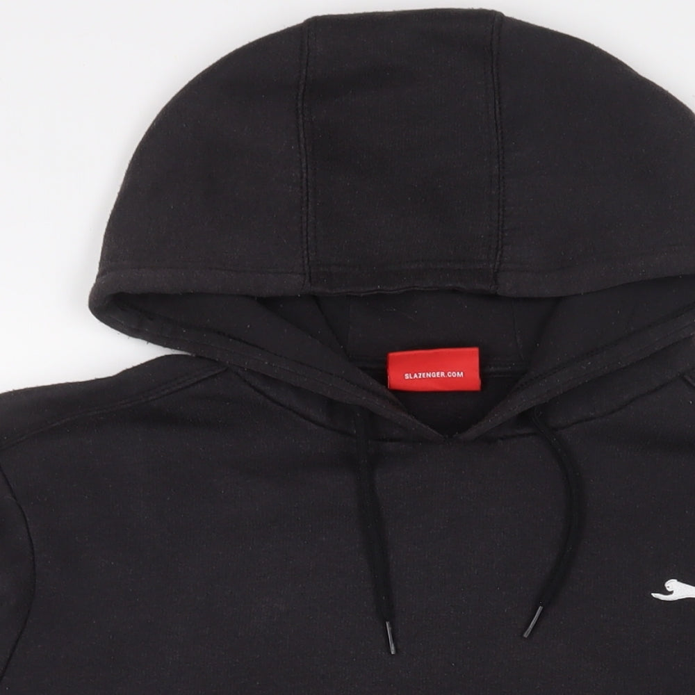 Mens UK Size M Slazenger Black Pullover Hoodie