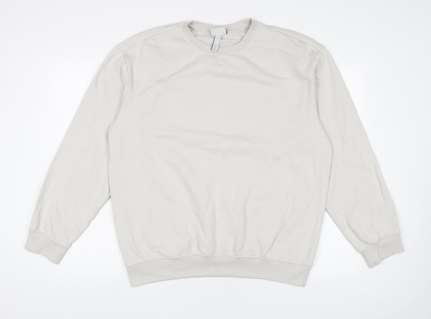 Mens UK Size M H&M Grey Pullover Sweatshirt