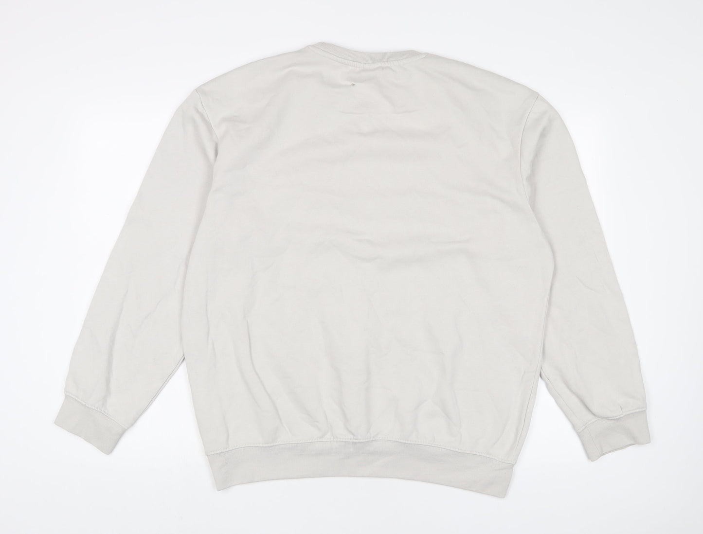 Mens UK Size M H&M Grey Pullover Sweatshirt