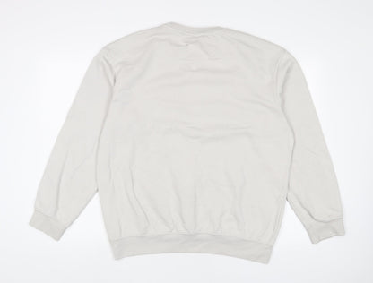 Mens UK Size M H&M Grey Pullover Sweatshirt