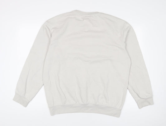 Mens UK Size M H&M Grey Pullover Sweatshirt