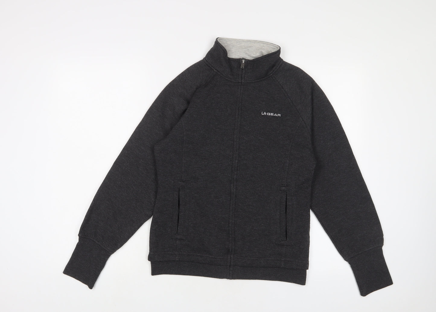Womens UK Size 8 LA Gear Grey Full Zip Sweatshirt