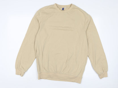 Mens UK Size S H&M Beige Pullover Sweatshirt