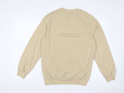 Mens UK Size S H&M Beige Pullover Sweatshirt