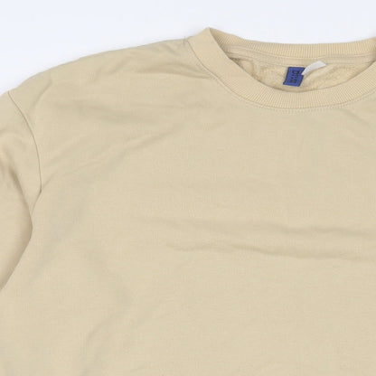 Mens UK Size S H&M Beige Pullover Sweatshirt