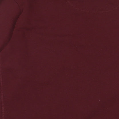 Avenue Mens Red Cotton Pullover Sweatshirt Size L