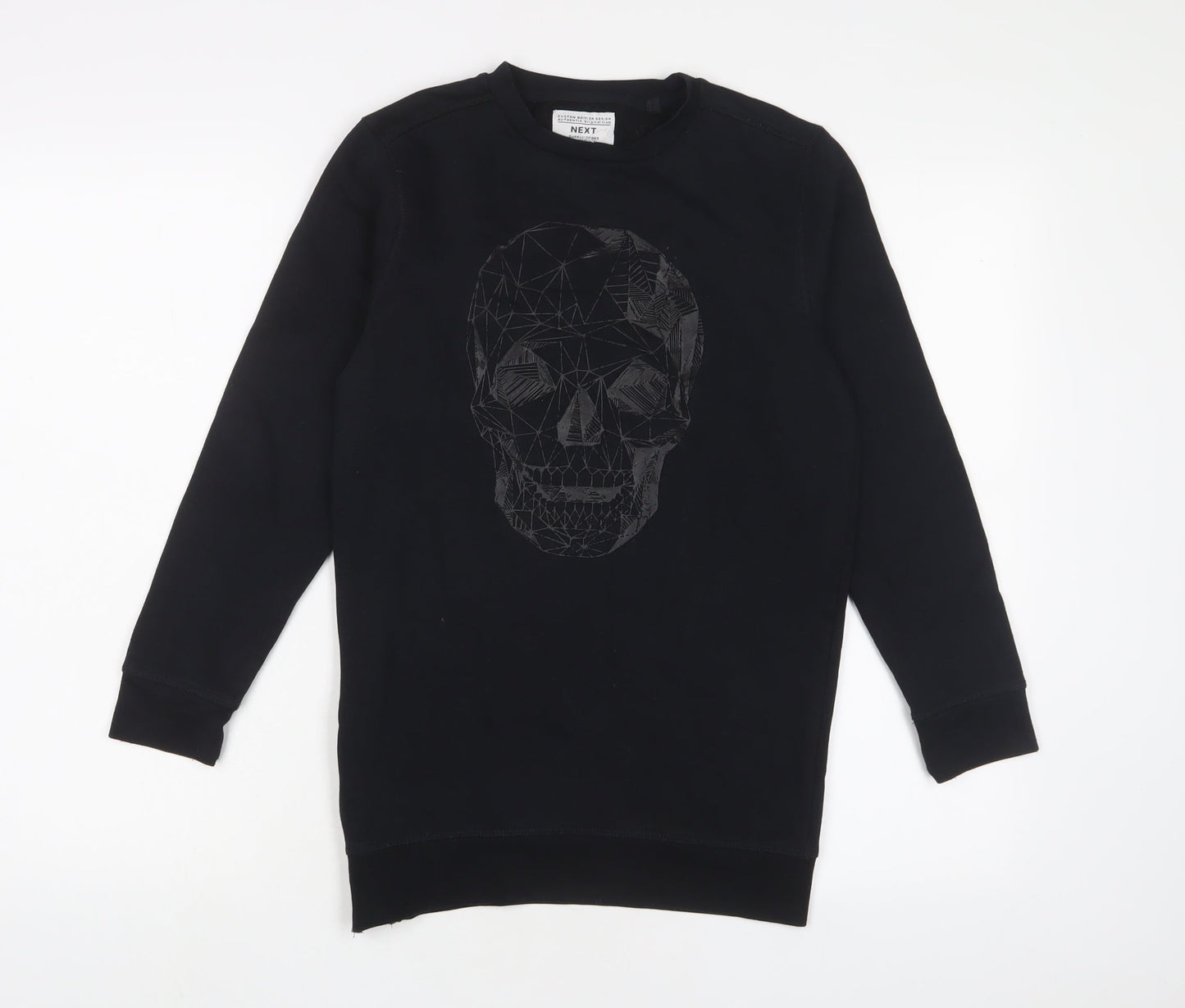 NEXT Boys Black Cotton Pullover Sweatshirt Size 10 Years Pullover