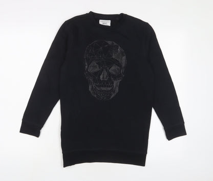 NEXT Boys Black Cotton Pullover Sweatshirt Size 10 Years Pullover