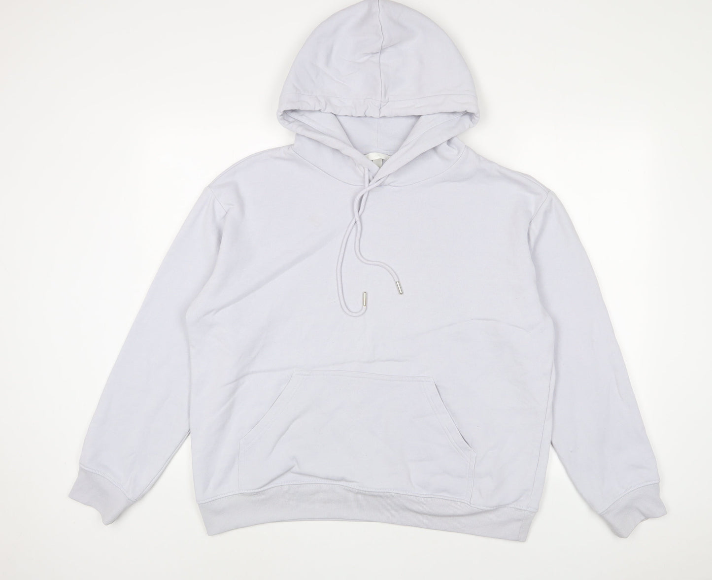 H&M Womens Blue Cotton Pullover Hoodie Size M Pullover