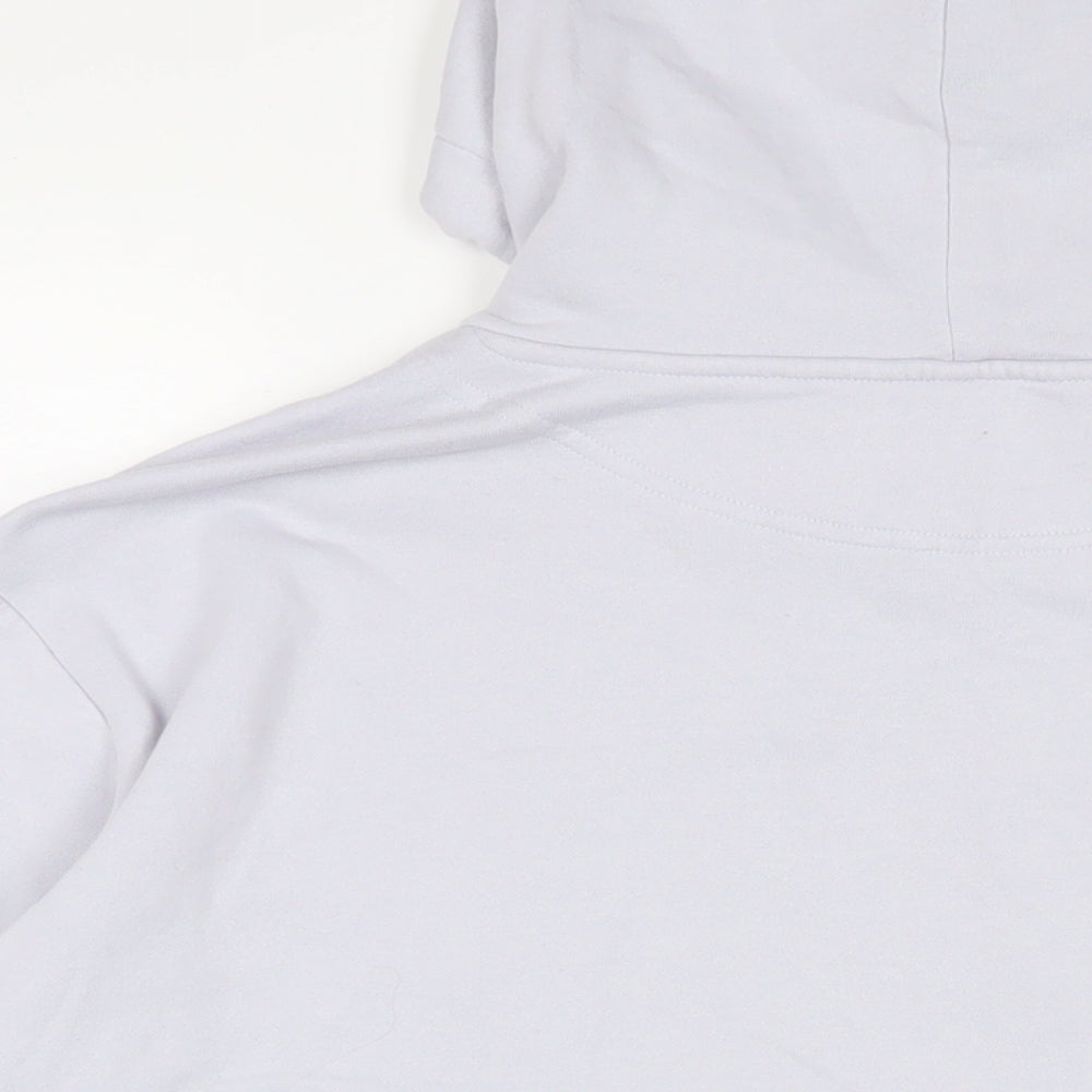 H&M Womens Blue Cotton Pullover Hoodie Size M Pullover