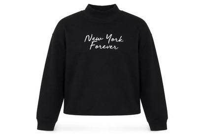 Zara Womens Black Cotton Pullover Sweatshirt Size M Pullover - New York