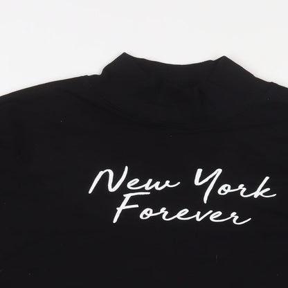 Zara Womens Black Cotton Pullover Sweatshirt Size M Pullover - New York