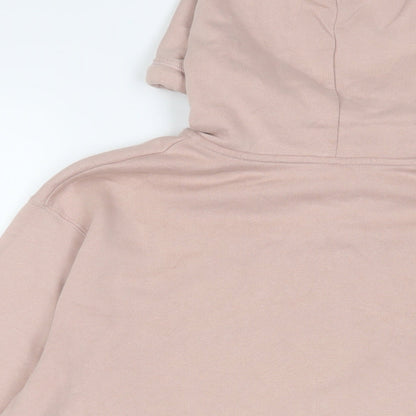 Hollister Womens Pink Cotton Full Zip Hoodie Size M