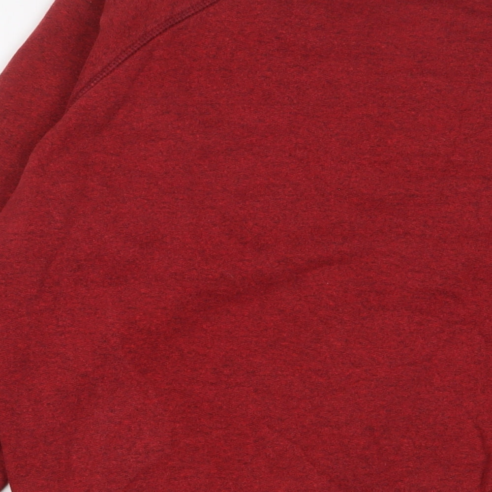 SWIMZI Womens Red Cotton Pullover Sweatshirt Size S Pullover