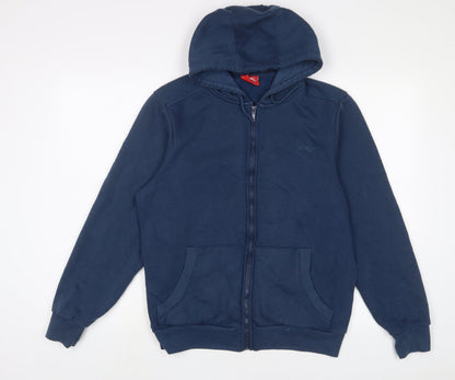 Mens UK Size S Slazenger Blue Full Zip Hoodie