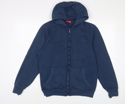 Mens UK Size S Slazenger Blue Full Zip Hoodie