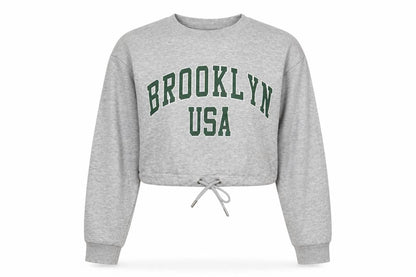Womens UK Size XS Bershka Grey Pullover Sweatshirt