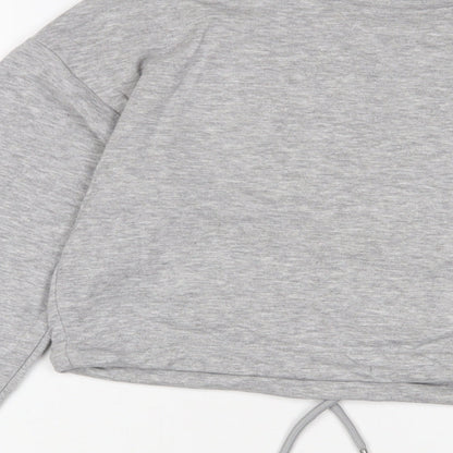Bershka Womens Grey Cotton Pullover Sweatshirt Size XS Pullover
