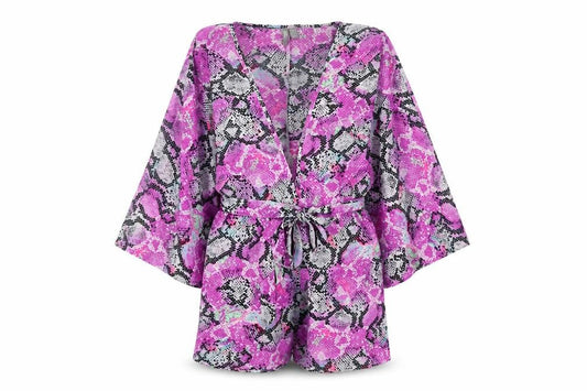 Womens UK Size 8 ASOS One-Piece Purple Playsuit