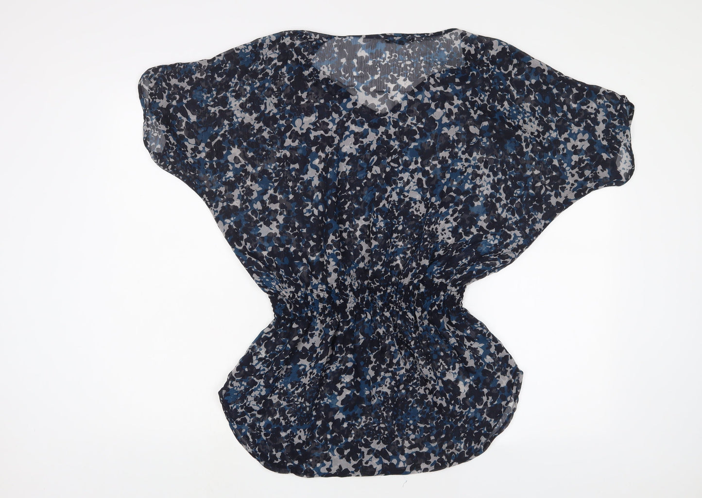 Womens UK Size S Express Blue Tunic Blouse