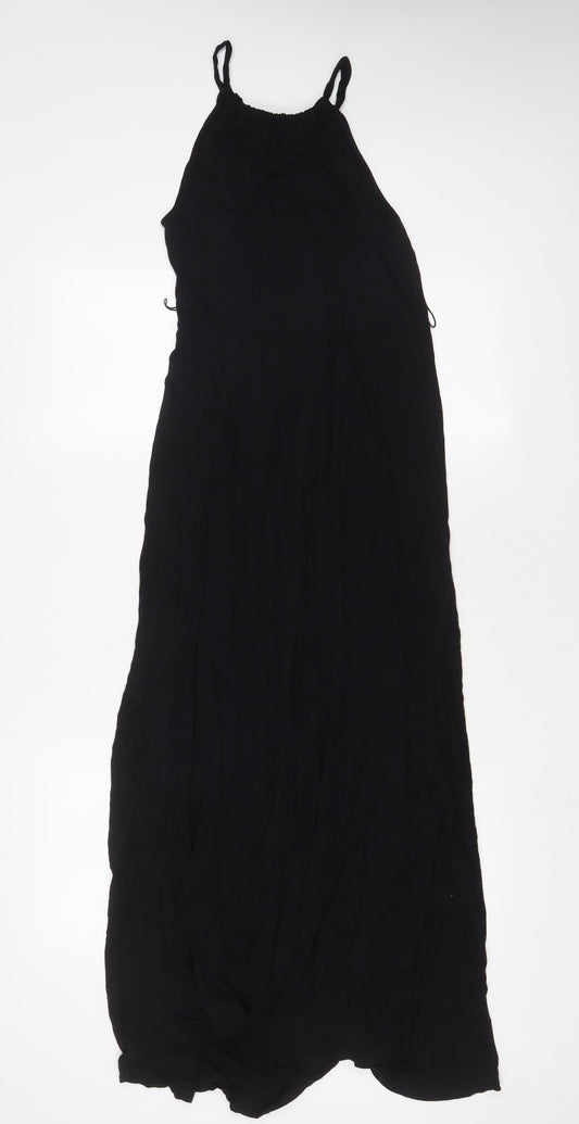 Gap Womens Black Viscose A-Line Size S Crew Neck Pullover