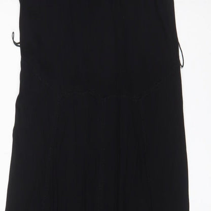 Gap Womens Black Viscose A-Line Size S Crew Neck Pullover