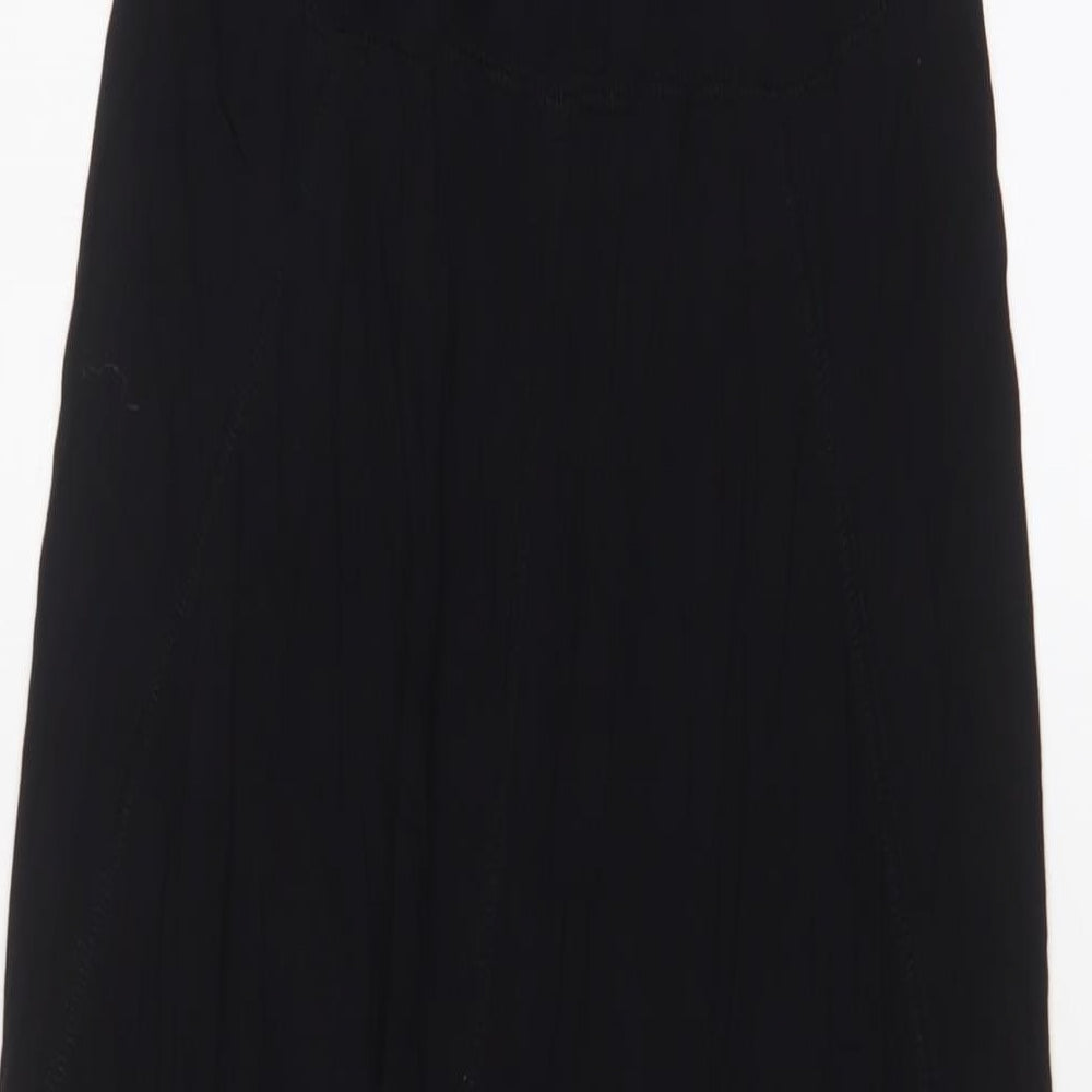 Gap Womens Black Viscose A-Line Size S Crew Neck Pullover