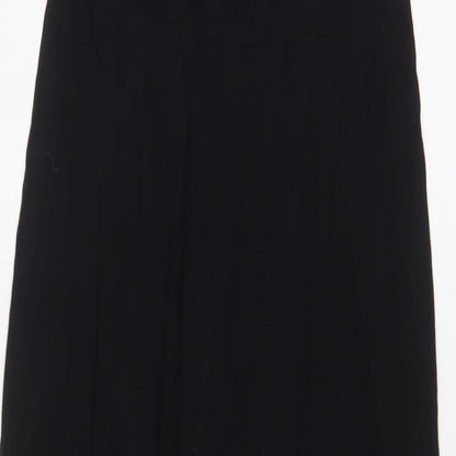 Gap Womens Black Viscose A-Line Size S Crew Neck Pullover