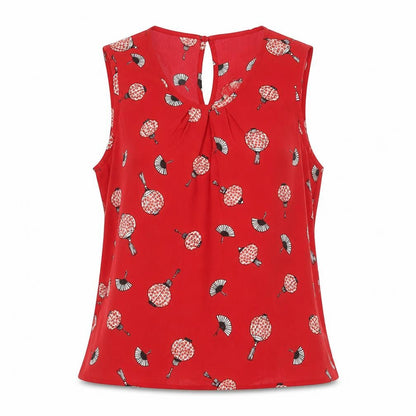 Womens UK Size 10 Red Herring Red Basic Tank
