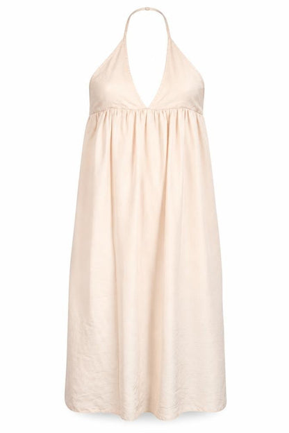 Topshop Womens Beige Polyester A-Line Size 12 Halter Pullover