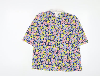 Womens UK Size 10 River Island Multicoloured Basic T-Shirt