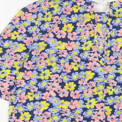 Womens UK Size 10 River Island Multicoloured Basic T-Shirt