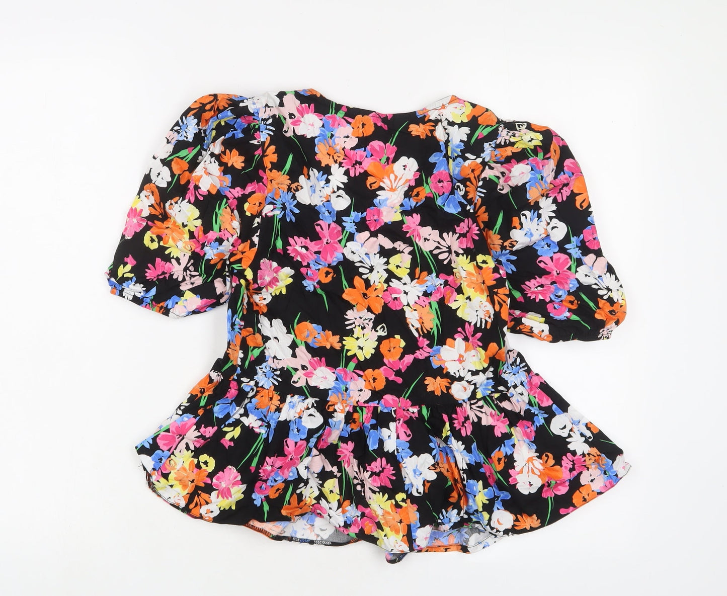 Womens UK Size 6 New Look Multicoloured Basic Blouse
